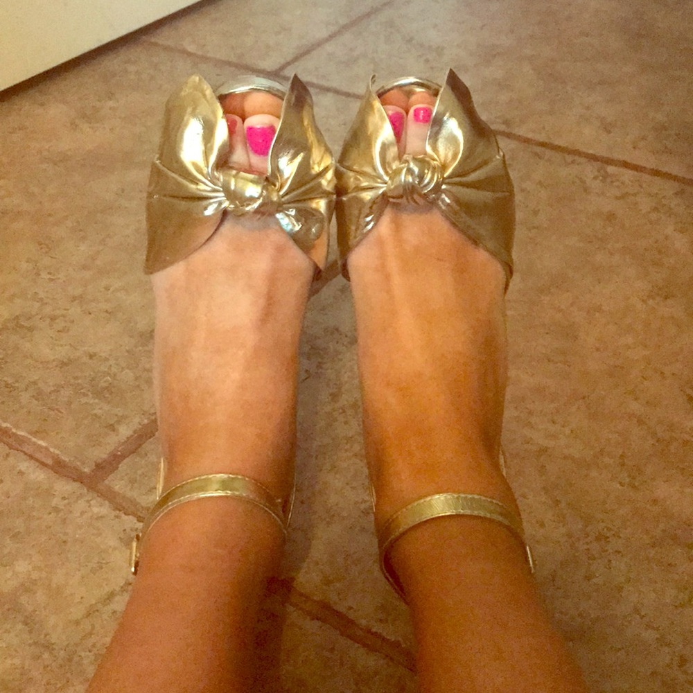 Gold heels